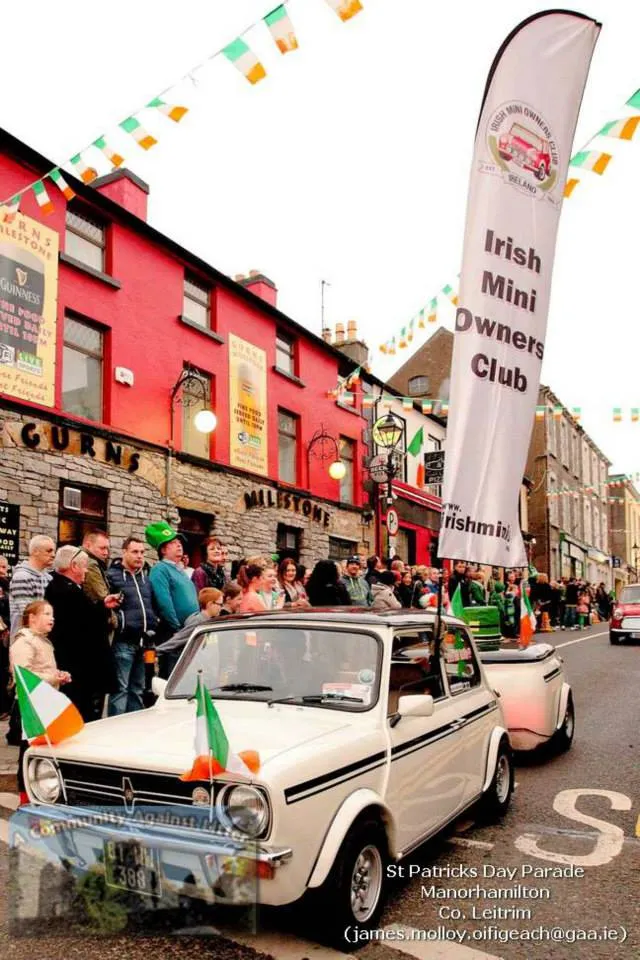 St Patrick's Day parade outside Gurns Milestone